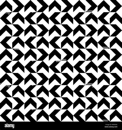 Black And White Zigzag Stripes Pattern Geometric Repeating Pattern Of