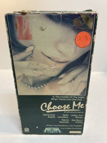 Choose Me Vhs Media 1985 All Flaps Intact Erotic Genevieve Bujold