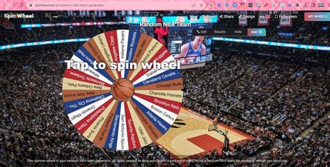 Random Nba Team Generator Spin The Wheel