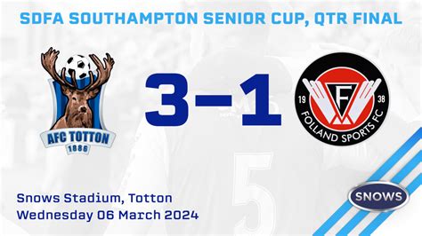 The Long Read Afc Totton Folland Sports Sdfa Soton Senior Cup Qtr