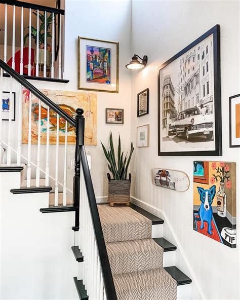 How To Hang Large Art On Staircase Wall