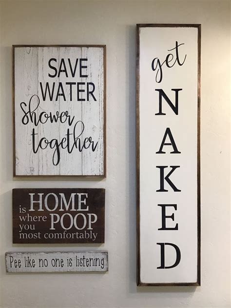 Funny Bathroom Decor Restroom Decor Bathroom Humor Bathroom Signs