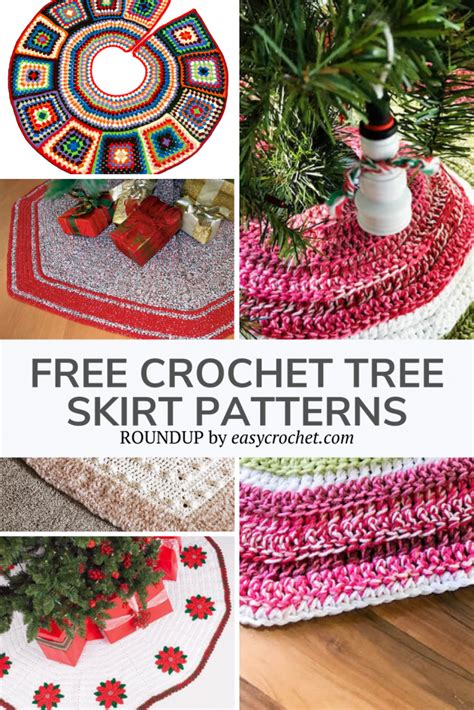 Easy Crochet Christmas Tree Skirt Patterns Easy Crochet Patterns