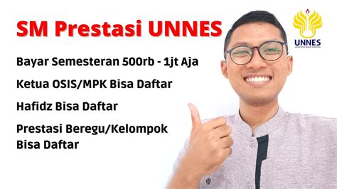 Jalur Prestasi UNNES 2023 Lengkap Dengan Daya Tampung UKT YouTube