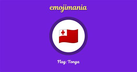 🇹🇴 Flag: Tonga emoji Copy & Paste - Emojimania