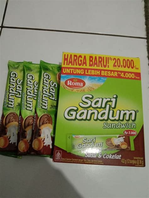 Roma Sari Gandum Sachet Susu Coklat Harga Per Sachet Lazada Indonesia