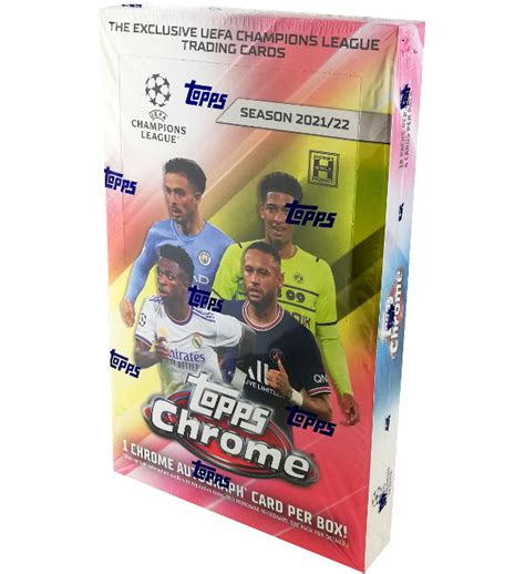 Topps Champions League Chrome Soccer Hobby Box Stickerpoint