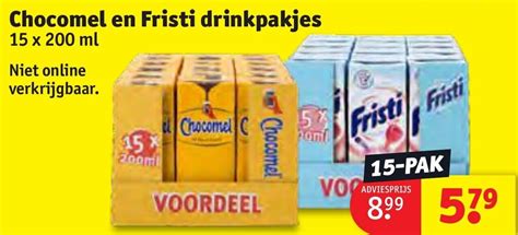 Chocomel En Fristi Drinkpakjes 15x200 Ml Aanbieding Bij Kruidvat