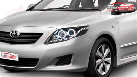 HEAD LAMP TOYOTA COROLLA ALTIS 2008 2010 EAGLEEYES BLACK YouTube