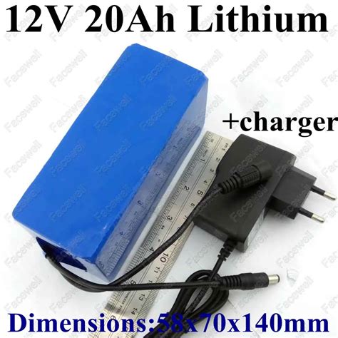 Real Capacity 20Ah 12v 20000mah Dc 12v Portable Li Ion 12v Lithium