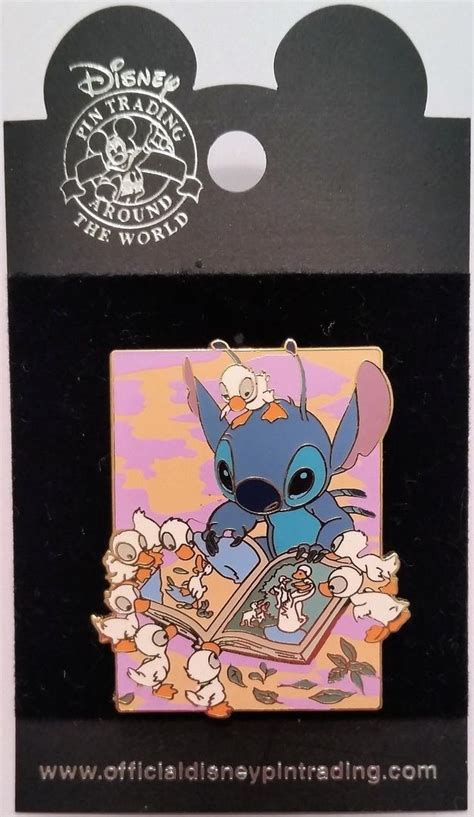 Disney Stitch The Ugly Duckling Pin Reading To Ducks 1911221981