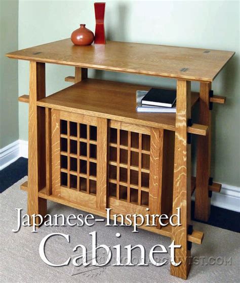 Japanese Cabinet Plans • WoodArchivist