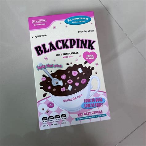 Instock BLACKPINK 7th Anniversary Cereal Deco Kit Hobbies Toys