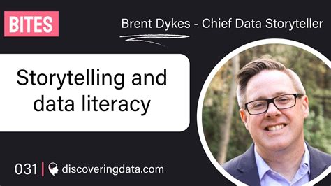 Storytelling And Data Literacy With Brent Dykes Discoveringdata Podcast E031 Youtube