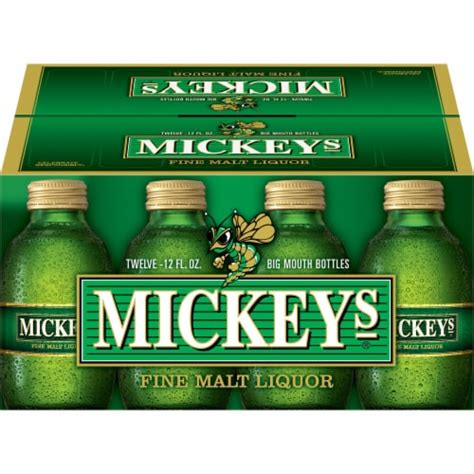 Mickey S Fine Malt Liquor Ale Beer 12 Bottles 12 Fl Oz Kroger