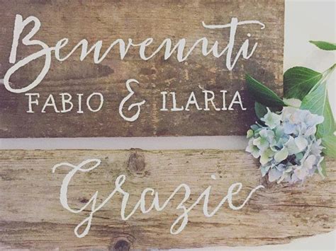 Cartello Di Benvenuto In Legno Per Matrimonio Pottelove