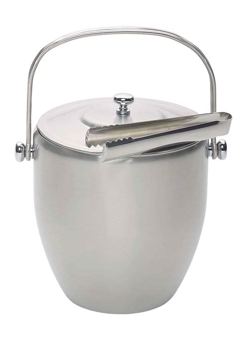 Barcraft Stainless Steel Ice Bucket With Lid And Tongs I Goods Eu