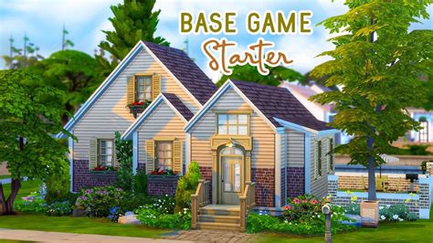 Cute Base Game Starter Home No Cc The Sims Speedbuild Willow