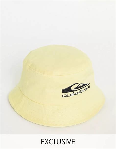 Quiksilver Sunrise Culture Bucket Hat In Yellow Exclusive To Asos