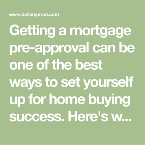 How To Get Pre Approved For A Mortgage And When To Start Trying Preapproved Mortgage Mortgage