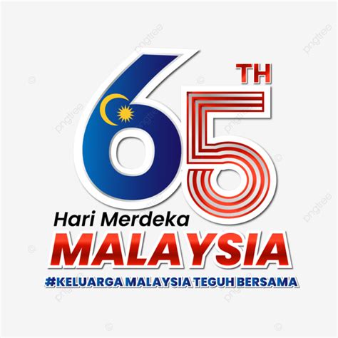 Merdeka Malaysia Day Vector Hd Png Images Selamat Hari Merdeka 65 Tahun Malaysia Independence