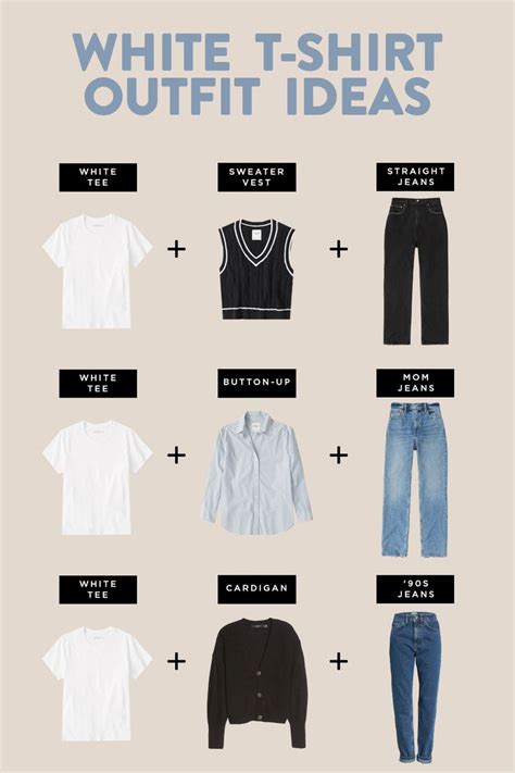 7 No Fail Ways To Wear Your White Tee White Tee Shirt Outfit Jeans