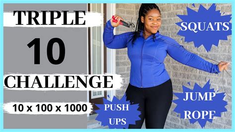 30 Day Weight Loss Jump Rope Challenge │ Triple10challenge Home Workout