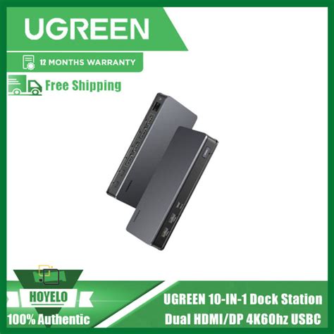 Ugreen In Dock Station Dual Hdmi Dp K Hz Rj Lan Mbps Hub