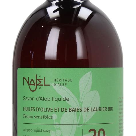 Najel Aleppo Flüssigseife 20 Lorbeeröl 500 ml