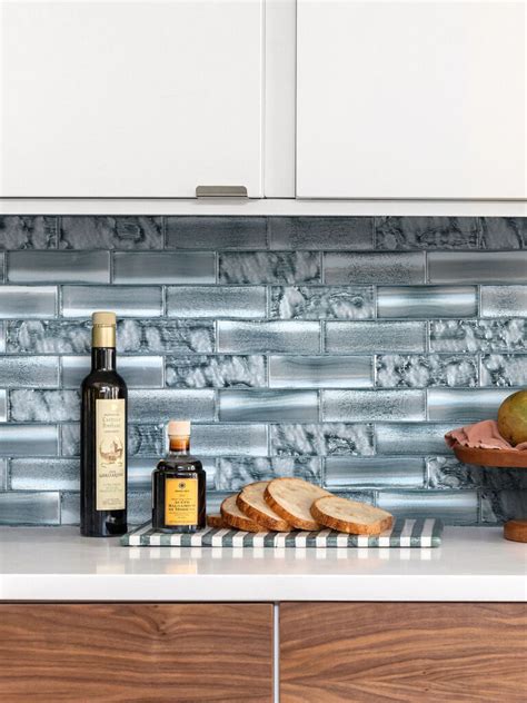 Space Blue Subway Glass Backsplash Tile | backsplash.com