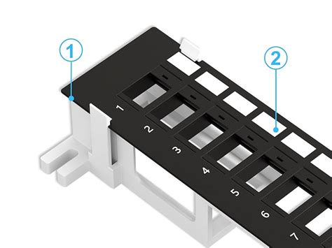 Iwillink 12 Port Blank Keystone Patch Panel With 6 Pack Blank