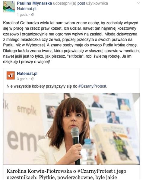Korwin Piotrowska wyśmiewa Czarny Protest Młynarska jej odpowiada