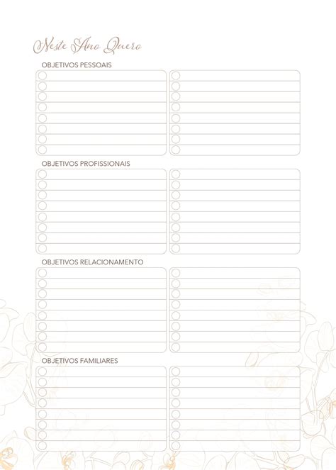 Planner Orquidea Nessa Ano Quero Fazendo A Nossa Festa