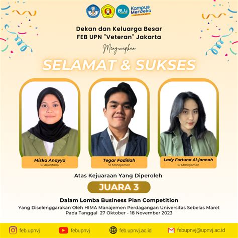 Tim Bela Negara Meraih Juara Lomba Business Plan Competition