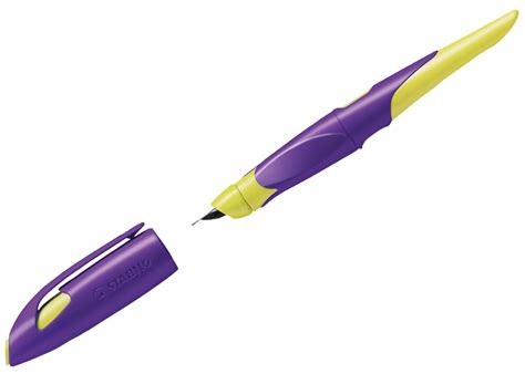 Stylo Plume Easybirdy Droitier Violet Jaune Pandava