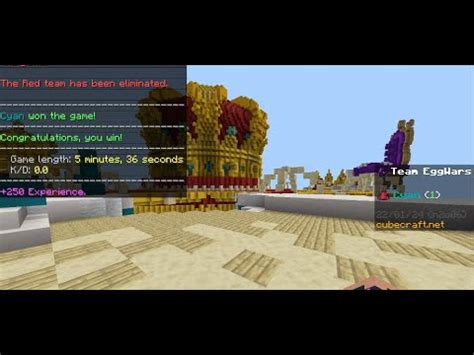 GANO SIN HACER NADA EGGWARS CON SQUAD 3 Minecraft Cubecraft YouTube