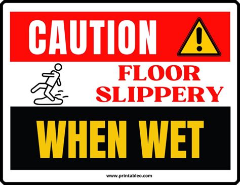 47 Printable Wet Floor Signs Free Download