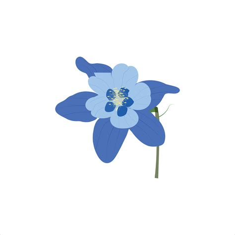 A beautiful blue flower vector art work 23004427 Vector Art at Vecteezy