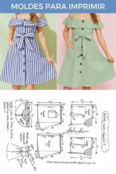 Molde grátis para imprimir costura e modelagem | Molde de roupa ...