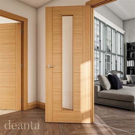 Deanta Seville Prefinished Oak Glazed 1L FSC Internal Door Charm