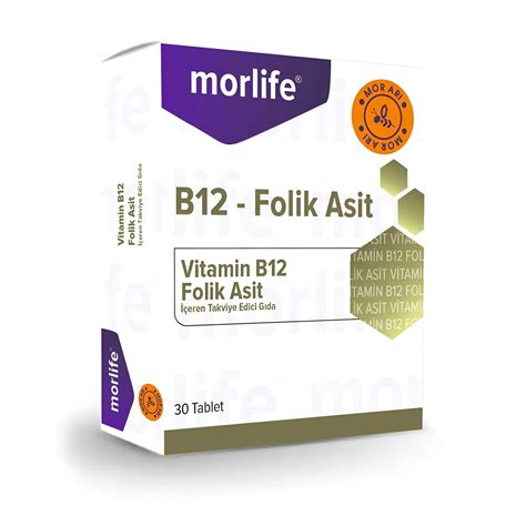 Morlife B12 ve Folik Asit Mor Arı İlaç