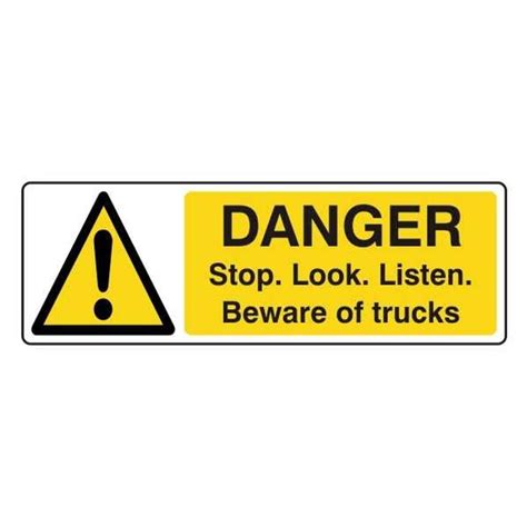 Shop Lasting Impressions Danger Stop Look Listen Beware Of