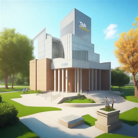 Premium Photo | Islamic Architecture University 3D Renderings and Design