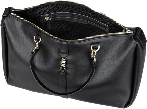 Tommy Hilfiger Th Feminine Satchel Psp Black Taschenkaufhaus De