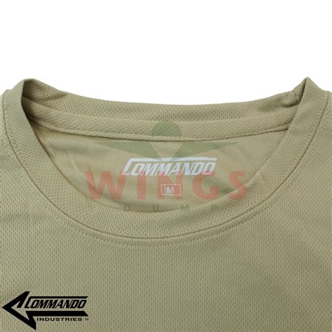 Commando Tactical Quick Dry T Shirt Coyote Tan