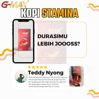 Jual Kopi Gmax Original Kopi Stamina Pria Kuat Tahan Lama G Max