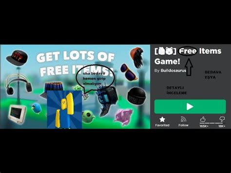 Roblox Bedava E Ya Alma Oyunu Detayl Nceleme Free Items Game Bedava