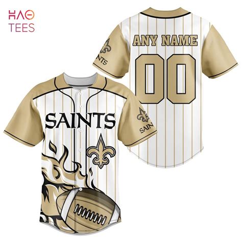 NFL New Orleans Saints, Specialized Design In Baseball Jersey