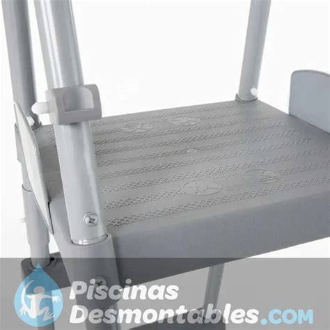 Escalera De Seguridad De Plataforma BestWay Para Piscinas 120 Y 132 Cm