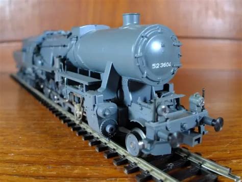 MARKLIN 3393 HO Gauge DR BR 52 Steam Locomotive In Photgraphic Grey